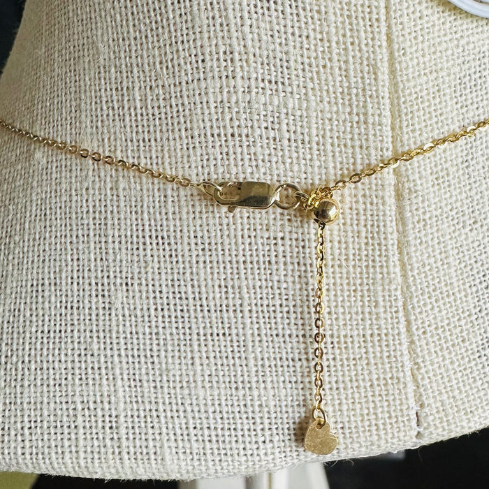 14K Gold Dappled Triple Choker