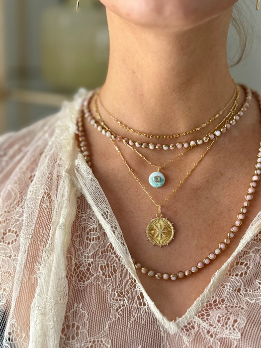 Larimar & Blue Topaz Drop Necklace