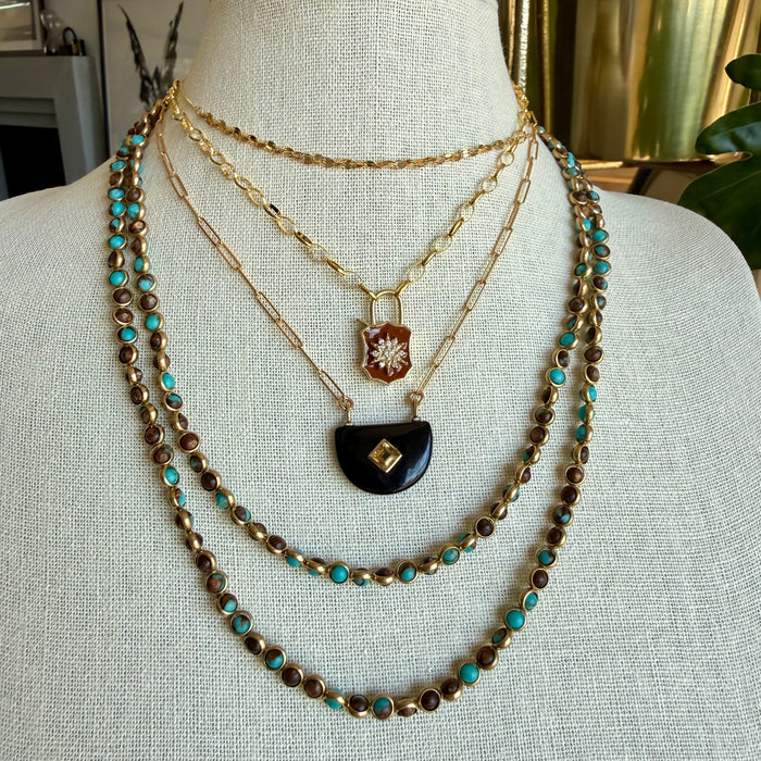 Onyx Wedge Necklace