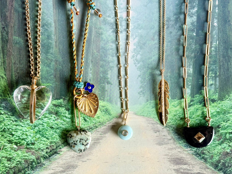 Larimar & Blue Topaz Drop Necklace
