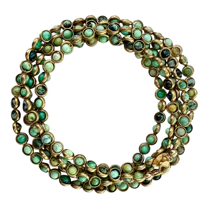 THE OG - gemstones inside gold tone rings