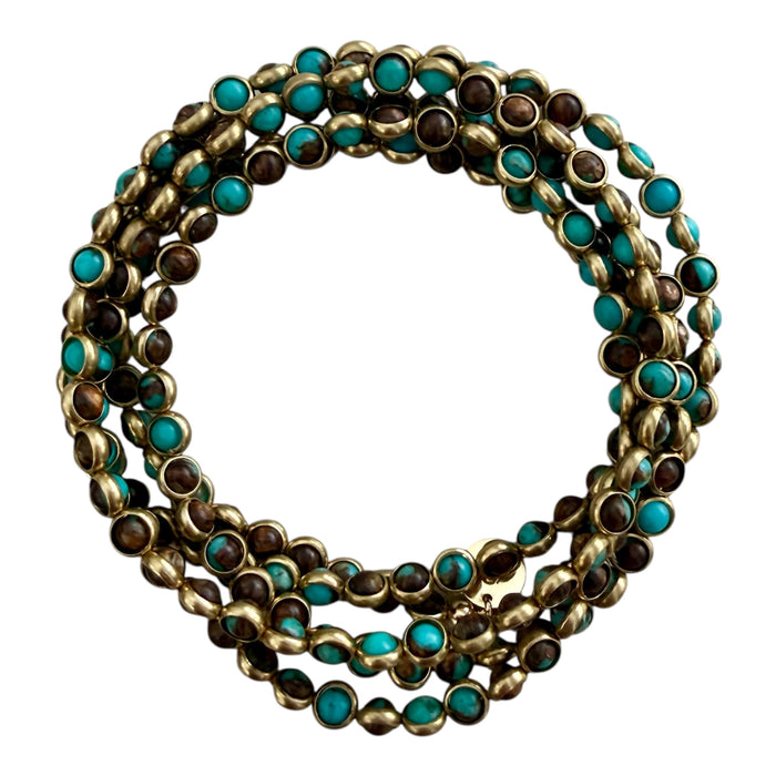 THE OG - gemstones inside gold tone rings