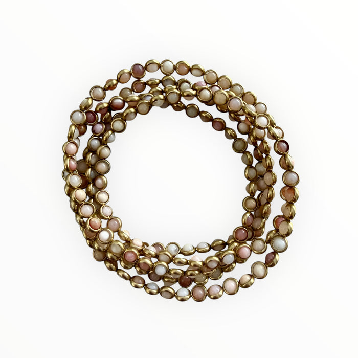 THE OG - gemstones inside gold tone rings