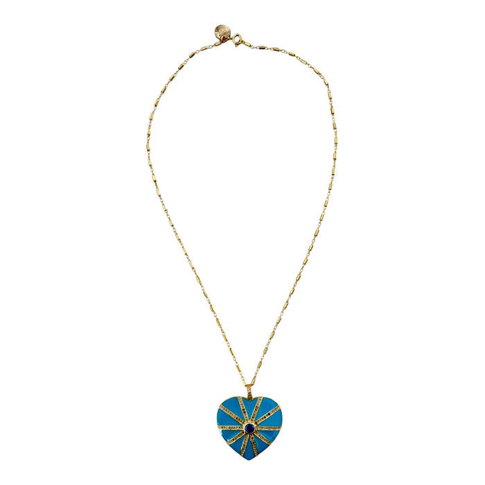 Heart of the Matter Necklace Turquoise