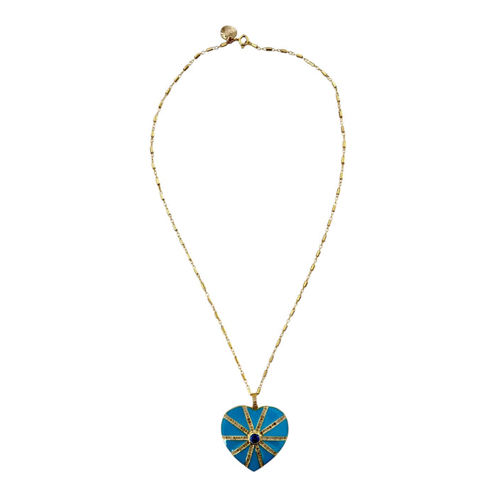 Heart of the Matter Necklace Turquoise