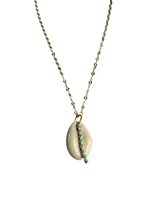 Good Luck Cowrie - Turquoise